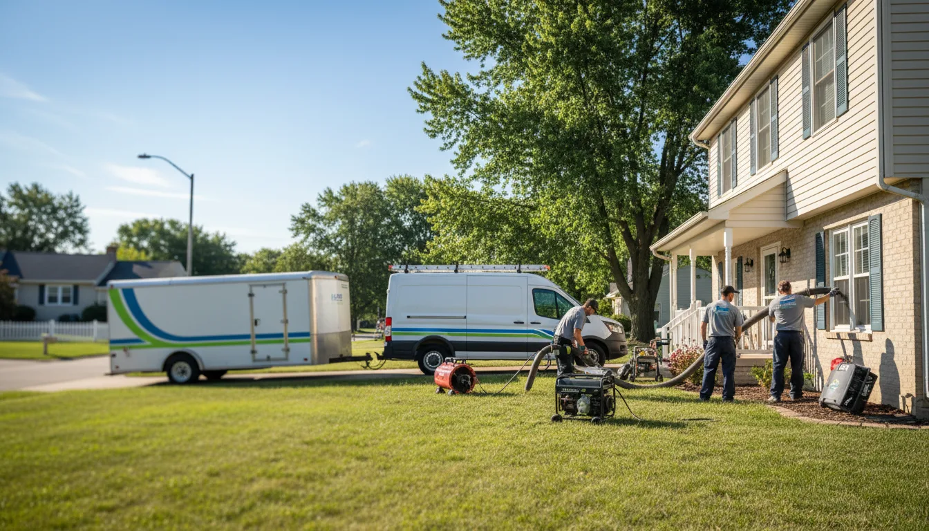 Flooded Basement Restoration And Cleanup With Repair in Raritan, IL near me